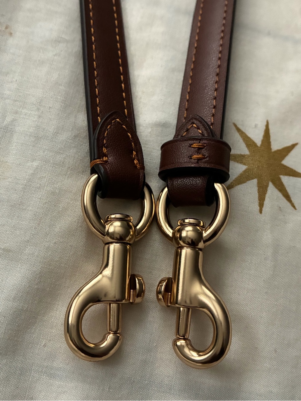 Coach Brown Leather Replacement Handle Strap - Picture 6 of 7